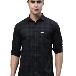 Majestic Man Cotton Checkered Slim Fit Casual Shirt For Men